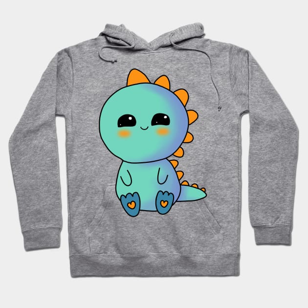 Rainbow Dino Hoodie by Arpi Design Studio